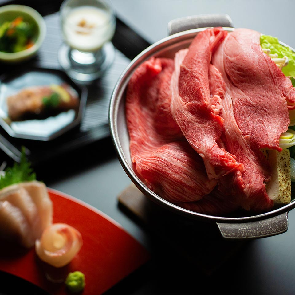 群馬県産ブランド肉の会席料理