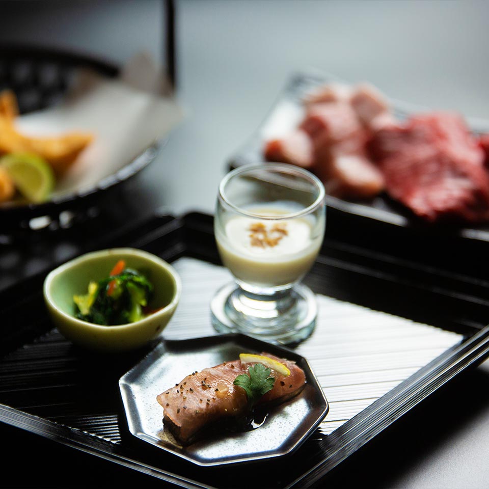 群馬県産ブランド肉の会席料理